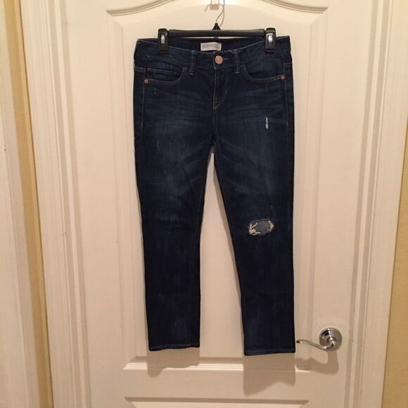Express Distressed Jeans   - Picture 1 of 7